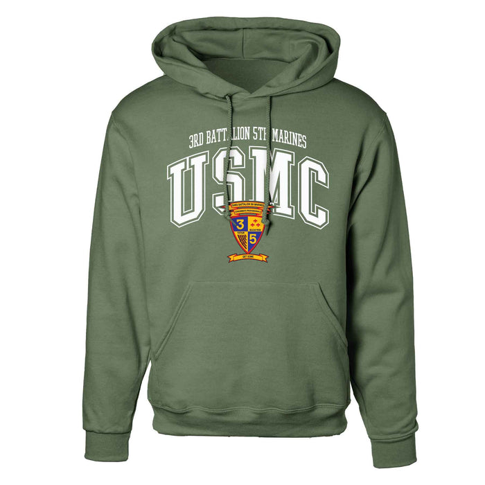 3rd Battalion 5th Marines Arched Hoodie - SGT GRIT