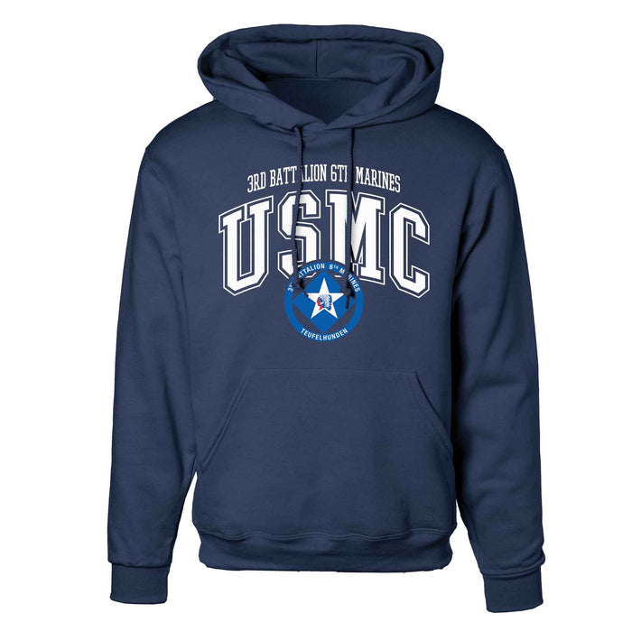 3rd Battalion 6th Marines Arched Hoodie - SGT GRIT