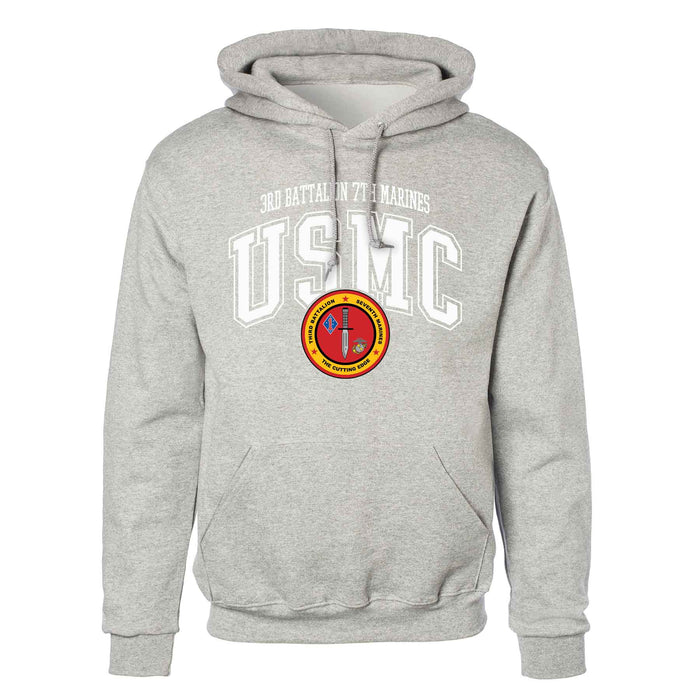 3rd Battalion 7th Marines Arched Hoodie - SGT GRIT