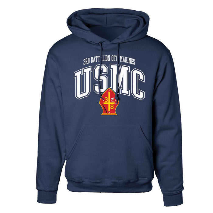 3rd Battalion 8th Marines Arched Hoodie - SGT GRIT