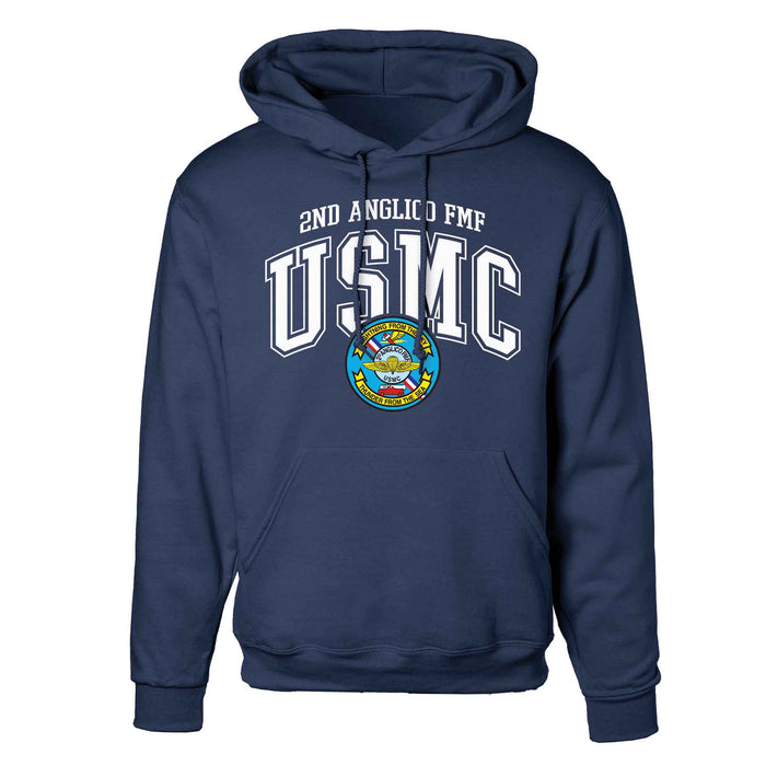 2D Anglico FMF Arched Hoodie - SGT GRIT