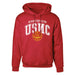 Red Marine Corps Aviation Arched Hoodie - SGT GRIT