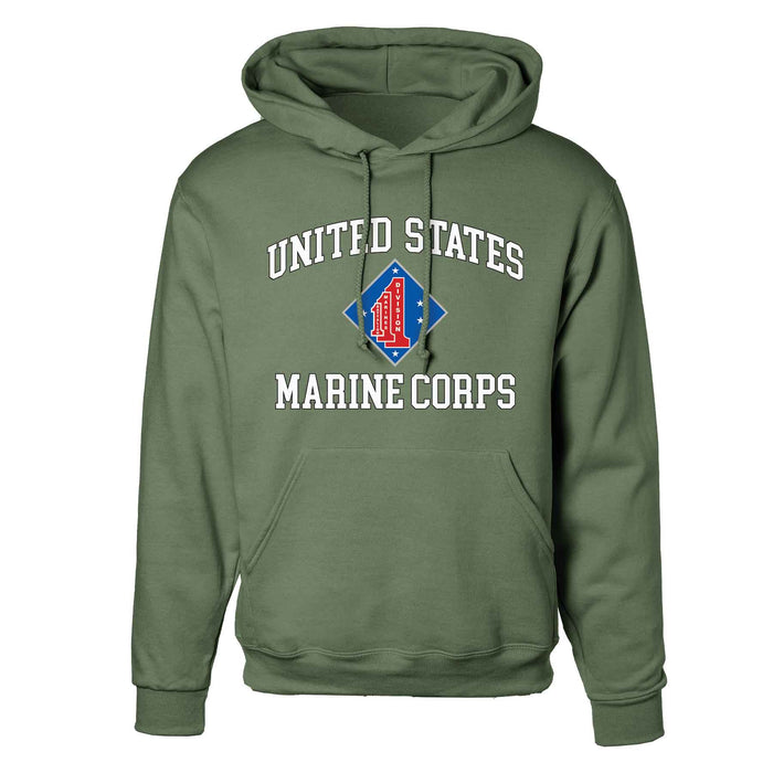 1st Battalion 1st Marines USMC Hoodie - SGT GRIT