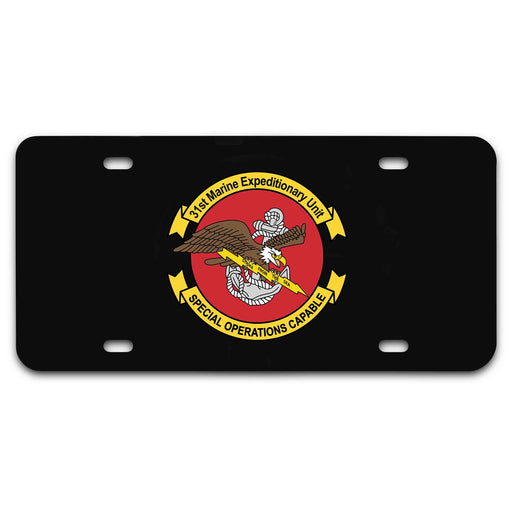 31st MEU Special Operations Capable License Plate - SGT GRIT