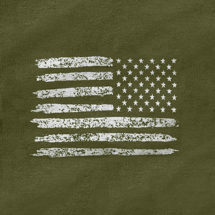 Distressed Flag Long Sleeve T-shirt - SGT GRIT