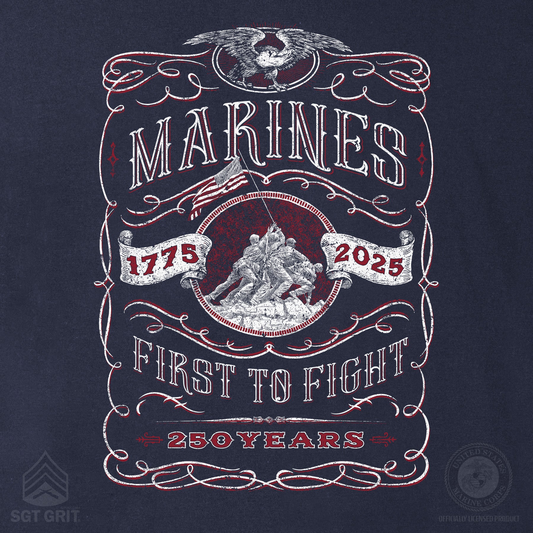USMC 250 Years Iwo Jima Long Sleeve Shirt – Celebrate Marine