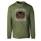 USMC Tun Tavern Christmas Long Sleeve T-Shirt- OD Green - SGT GRIT