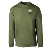 USMC Tun Tavern Christmas Long Sleeve T-Shirt Back Design- OD Green (Copy) - SGT GRIT