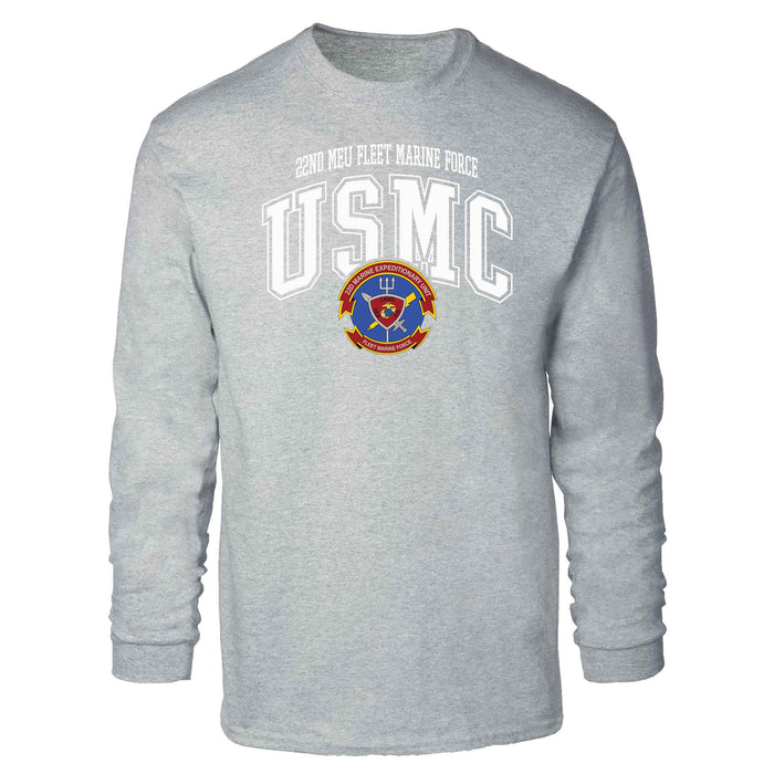22nd MEU Fleet Marine Force Arched Long Sleeve T-shirt - SGT GRIT