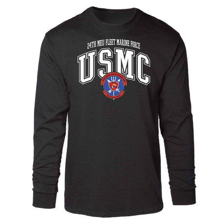 24th MEU Fleet Marine Force Arched Long Sleeve T-shirt - SGT GRIT