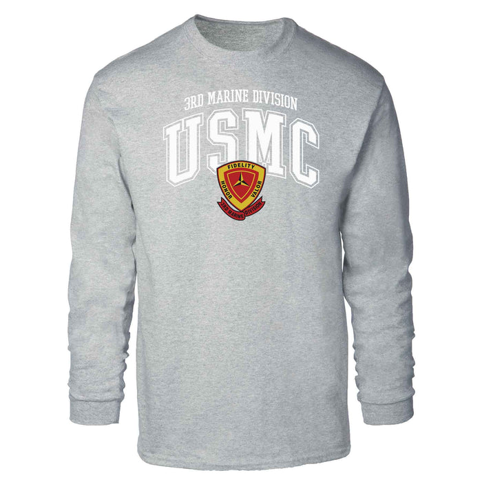 3rd Marine Division Arched Long Sleeve T-shirt - SGT GRIT