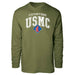 1st Battalion 1st Marines Arched Long Sleeve T-shirt - SGT GRIT