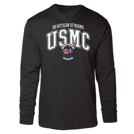 3rd Battalion 1st Marines Arched Long Sleeve T-shirt - SGT GRIT