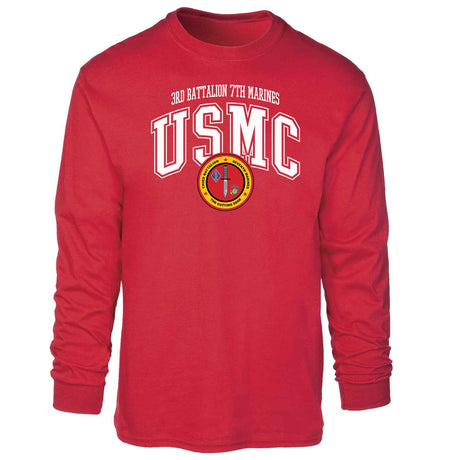 3rd Battalion 7th Marines Arched Long Sleeve T-shirt - SGT GRIT