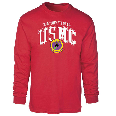3rd Battalion 9th Marines Arched Long Sleeve T-shirt - SGT GRIT