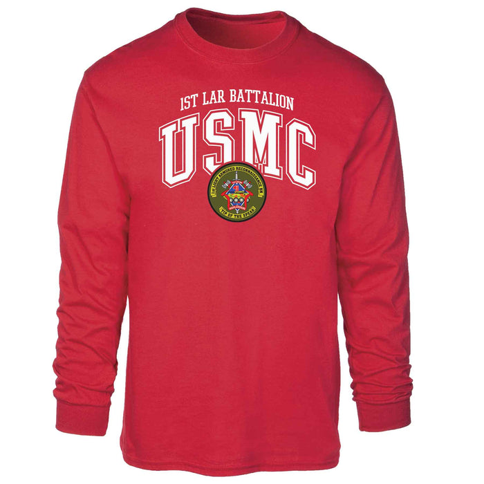 1st LAR Battalion Arched Long Sleeve T-shirt - SGT GRIT