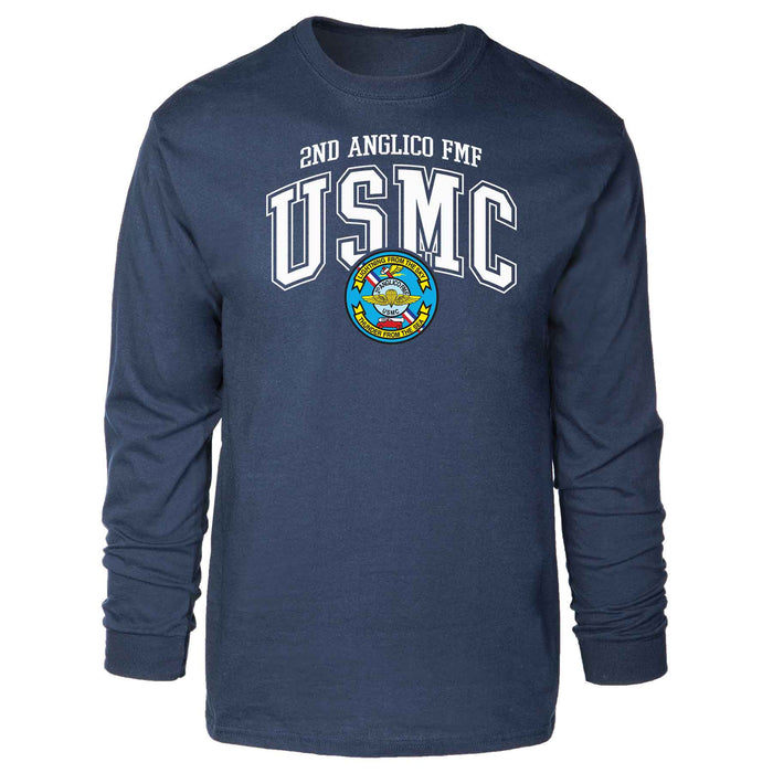 2D Anglico FMF Arched Long Sleeve T-shirt - SGT GRIT
