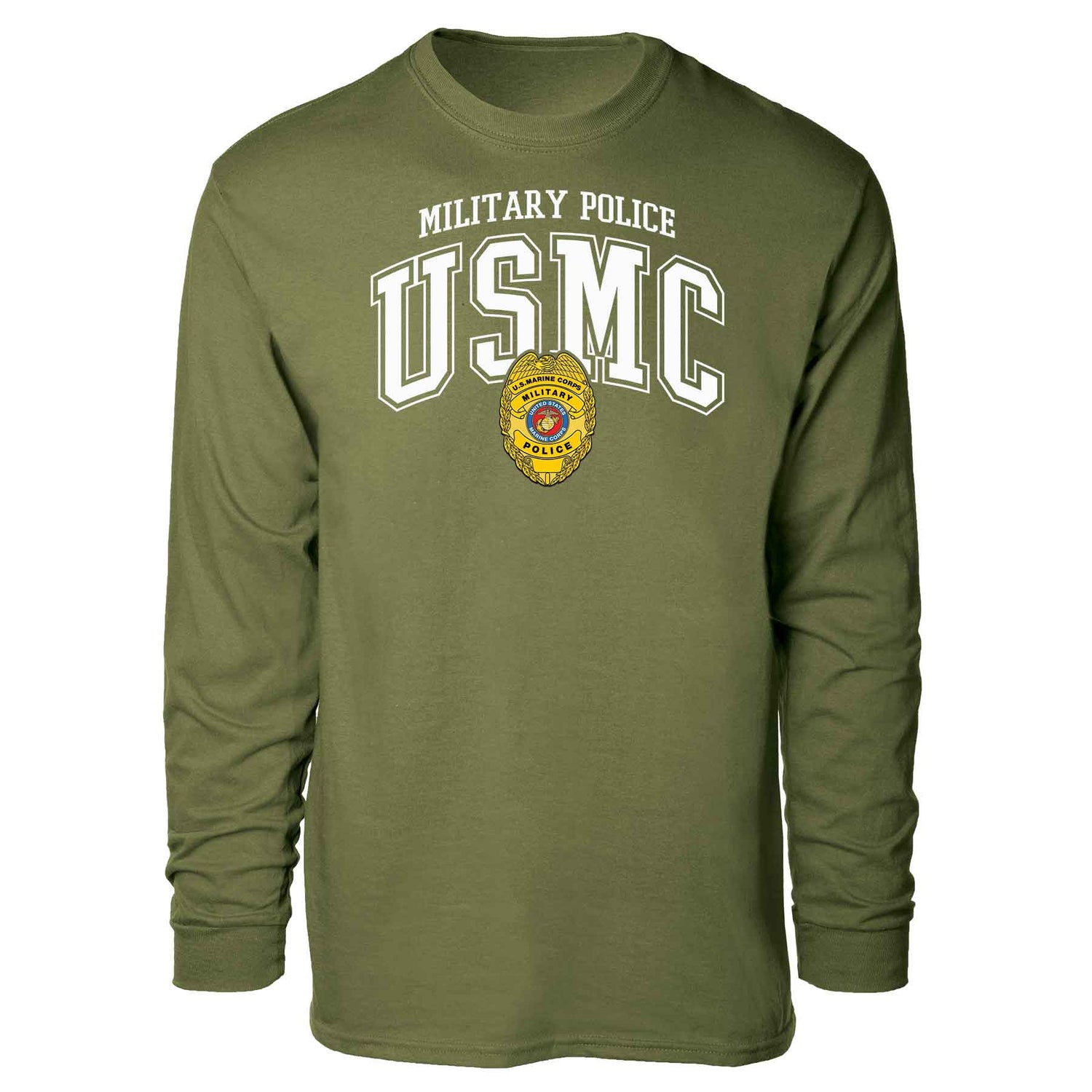 Military Police Badge Patch Arched Graphic Long Sleeve Shirt – SGT GRIT