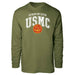 Red Marine Corps Aviation Arched Long Sleeve T-shirt - SGT GRIT