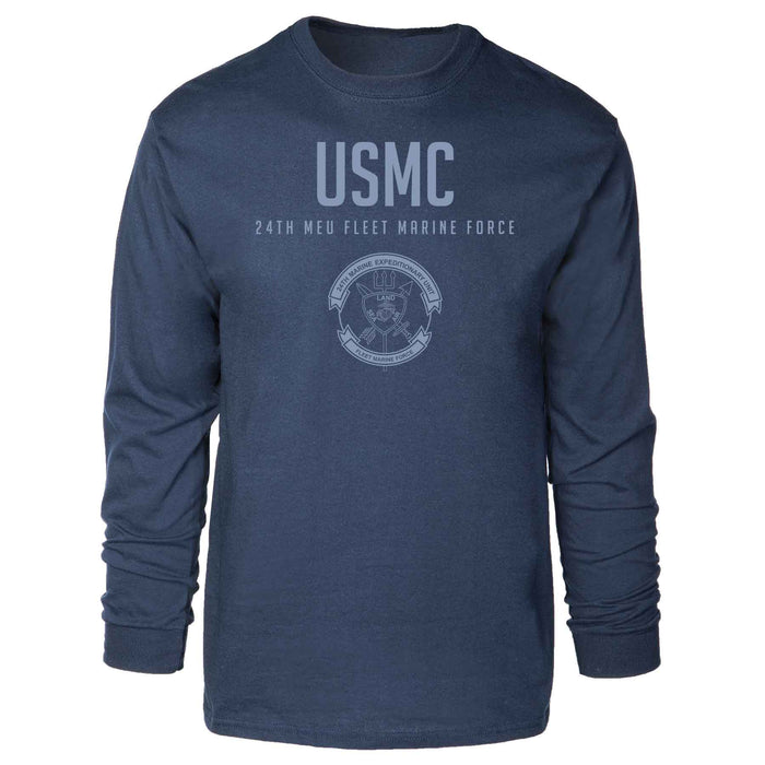 24th MEU Fleet Marine Force Tonal Long Sleeve T-shirt - SGT GRIT