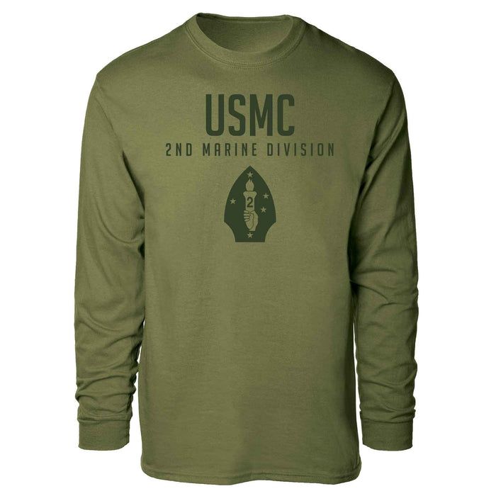 2nd Marine Division Tonal Long Sleeve T-shirt - SGT GRIT