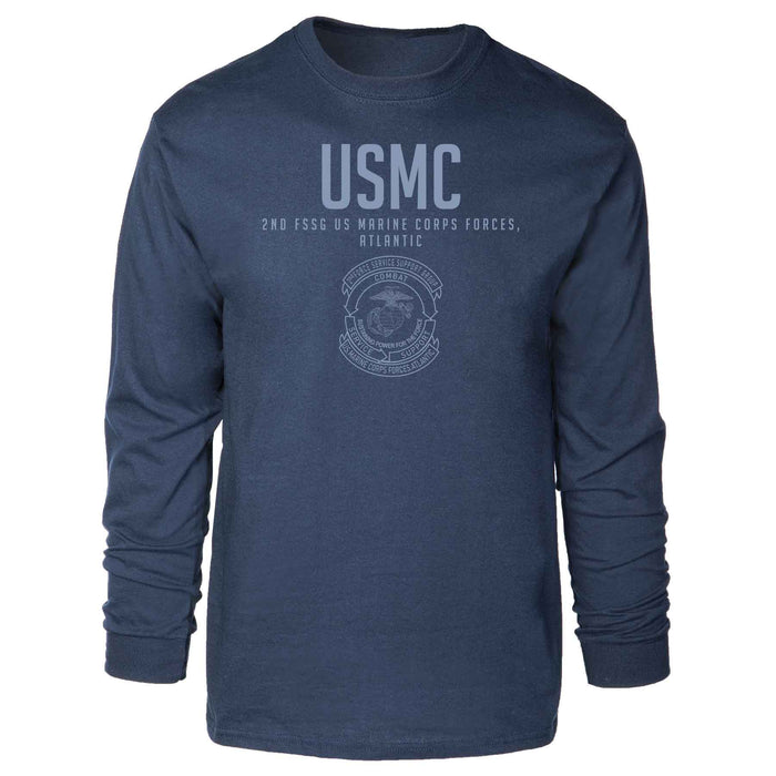 2nd FSSG US Marine Corps Tonal Long Sleeve T-shirt - SGT GRIT