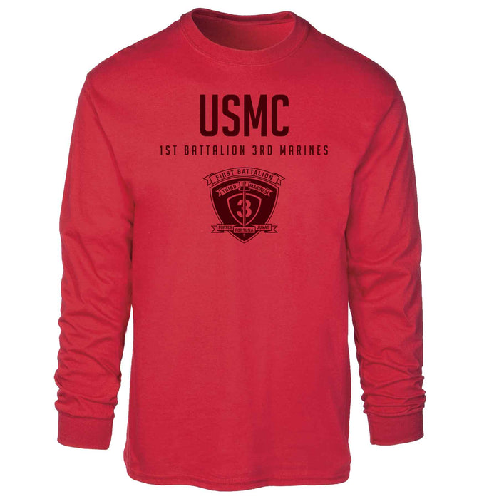 1st Battalion 3rd Marines Tonal Long Sleeve T-shirt - SGT GRIT