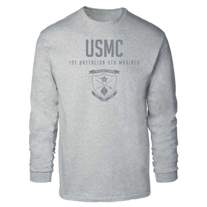1st Battalion 5th Marines Tonal Long Sleeve T-shirt - SGT GRIT