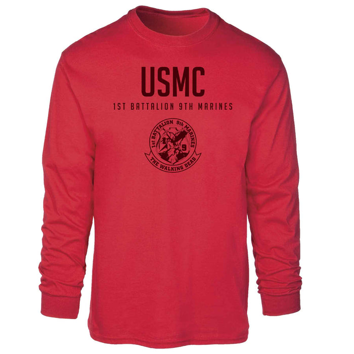 1st Battalion 9th Marines Tonal Long Sleeve T-shirt - SGT GRIT