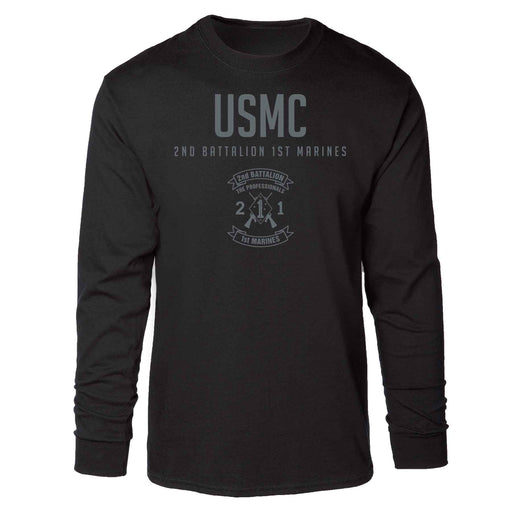 2nd Battalion 1st Marines Tonal Long Sleeve T-shirt - SGT GRIT