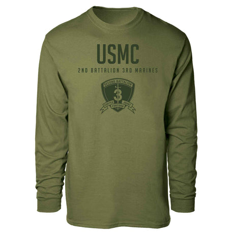 2nd Battalion 3rd Marines Tonal Long Sleeve T-shirt - SGT GRIT