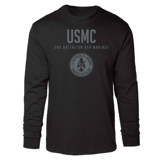 2nd Battalion 8th Marines Tonal Long Sleeve T-shirt - SGT GRIT