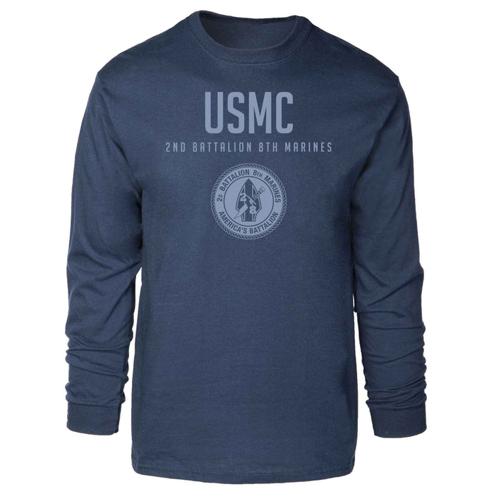 2nd Battalion 8th Marines Tonal Long Sleeve T-shirt - SGT GRIT