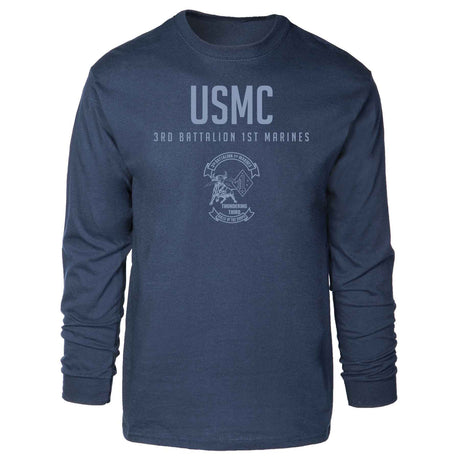 3rd Battalion 1st Marines Tonal Long Sleeve T-shirt - SGT GRIT