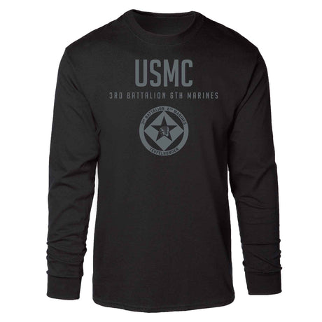 3rd Battalion 6th Marines Tonal Long Sleeve T-shirt - SGT GRIT