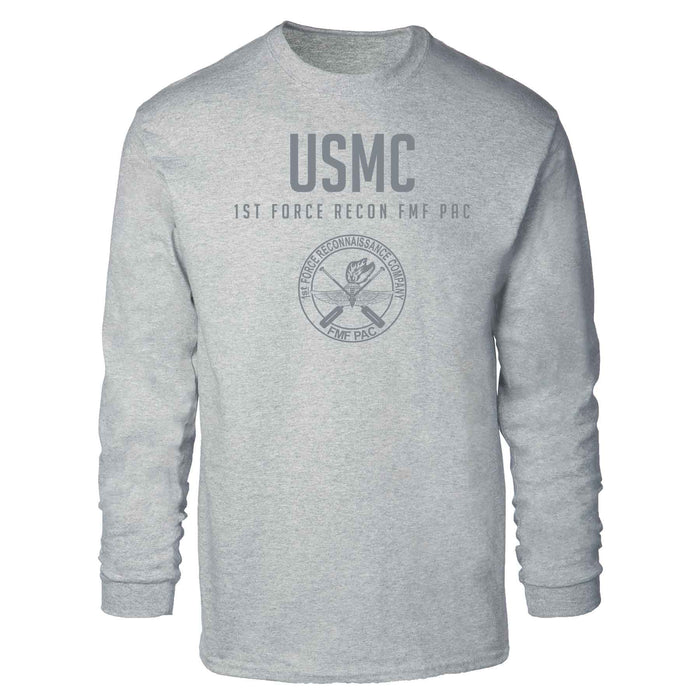 1st Force Recon FMF PAC Tonal Long Sleeve T-shirt - SGT GRIT