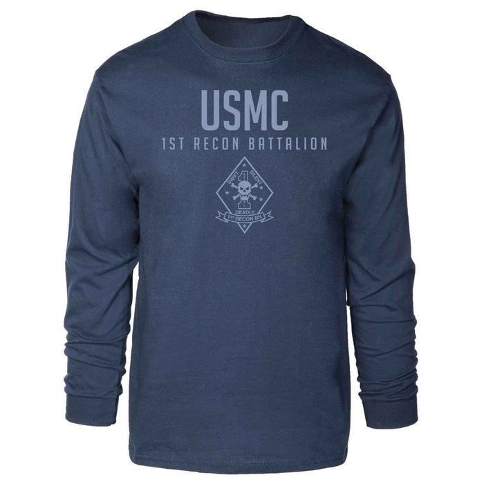 1st Recon Battalion Tonal Long Sleeve T-shirt - SGT GRIT