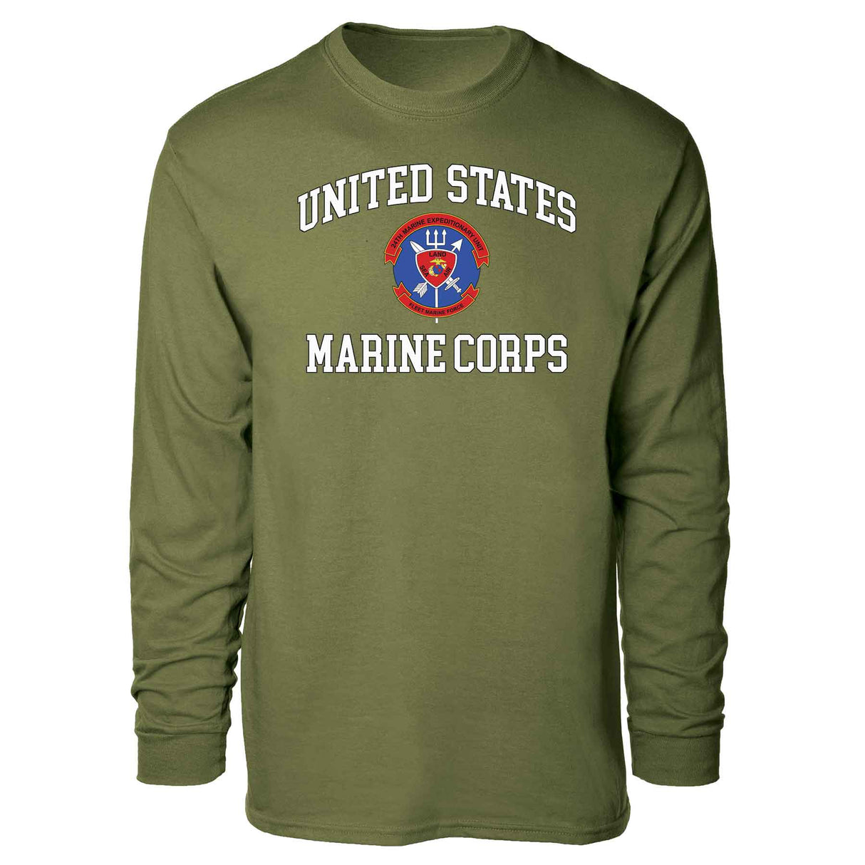 24th MEU Fleet Marine Force USMC Long Sleeve T-shirt - SGT GRIT