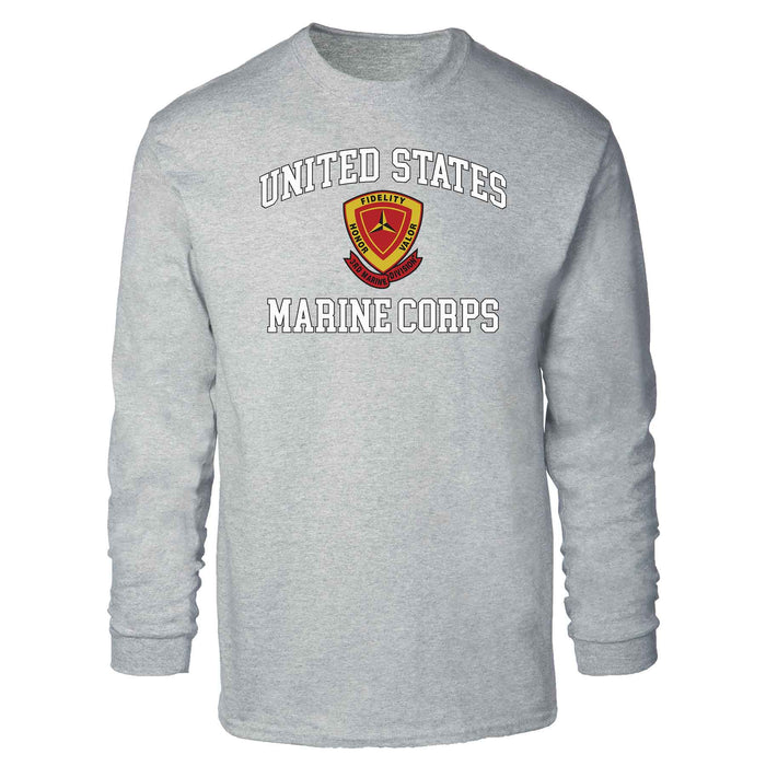 3rd Marine Division USMC Long Sleeve T-shirt - SGT GRIT