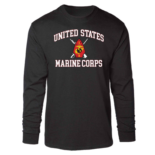 1st Battalion 8th Marines USMC Long Sleeve T-shirt - SGT GRIT