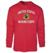 1st Battalion 9th Marines USMC Long Sleeve T-shirt - SGT GRIT