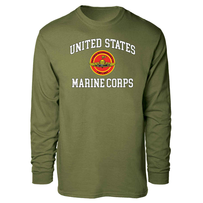 2nd Force Reconnaissance Co USMC Long Sleeve T-shirt - SGT GRIT