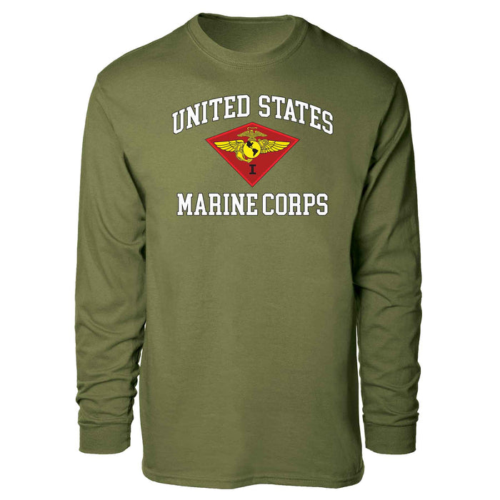1st Marine Air Wing USMC Long Sleeve T-shirt - SGT GRIT