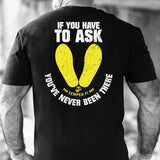 USMC 'If You Have to Ask' Graphic Black T-shirt - SGT GRIT