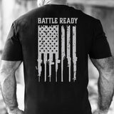 Battle Ready Flag T-Shirt -Back Design - SGT GRIT