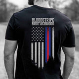 USMC Bloodstripe Brotherhood Flag T-Shirt - SGT GRIT