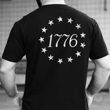 1776 Betsy Ross Flag T-Shirt - Back Design - SGT GRIT