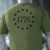 1776 Betsy Ross Flag T-Shirt - Back Design - SGT GRIT