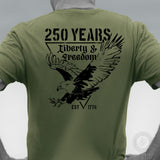250 Years Eagle T-Shirt- OD Green - SGT GRIT