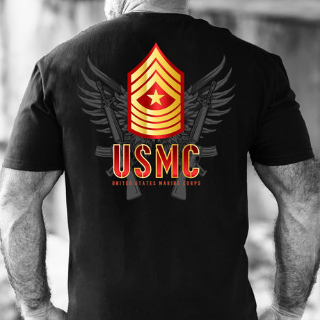 Personalized USMC Rank T-Shirt - SGT GRIT